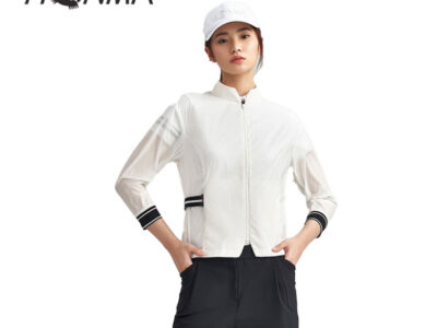 HONMA女士修身薄款七分袖夹克外套HWJC302R614