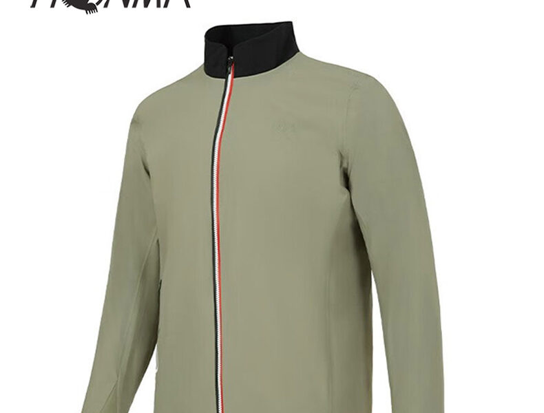 HONMA男士时尚运动修身立领夹克外套豆绿HMIQ302R524